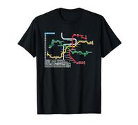 Praga Metro Checo Suburban Railway - Souvenir Ruta Mapa Camiseta