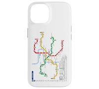 Praga Metro Checo Suburban Railway - Souvenir Ruta Mapa Carcasa para iPhone 14