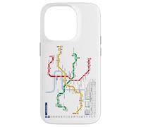 Praga Metro Checo Suburban Railway - Souvenir Ruta Mapa Carcasa para iPhone 14 Pro