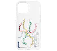 Praga Metro Checo Suburban Railway - Souvenir Ruta Mapa Carcasa para iPhone 15
