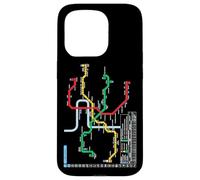 Praga Metro Checo Suburban Railway - Souvenir Ruta Mapa Carcasa para iPhone 15 Pro