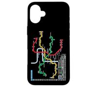 Praga Metro Checo Suburban Railway - Souvenir Ruta Mapa Carcasa para iPhone 16 Plus