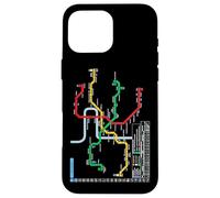 Praga Metro Checo Suburban Railway - Souvenir Ruta Mapa Carcasa para iPhone 16 Pro Max