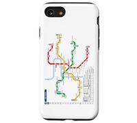 Praga Metro Checo Suburban Railway - Souvenir Ruta Mapa Carcasa para iPhone SE (2020) / 7 / 8