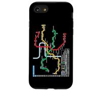Praga Metro Checo Suburban Railway - Souvenir Ruta Mapa Carcasa para iPhone SE (2020) / 7 / 8