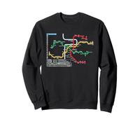 Praga Metro Checo Suburban Railway - Souvenir Ruta Mapa Sudadera