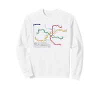 Praga Metro Checo Suburban Railway - Souvenir Ruta Mapa Sudadera
