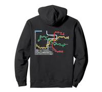 Praga Metro Checo Suburban Railway - Souvenir Ruta Mapa Sudadera con Capucha
