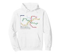 Praga Metro Checo Suburban Railway - Souvenir Ruta Mapa Sudadera con Capucha