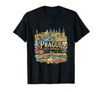 Praga República Checa Viaje Souvenir City Gift Camiseta