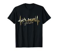 Praga Skyline Latido del Corazón República Checa Amo Praha Camiseta