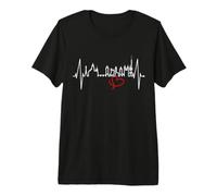 Praga Skyline Latido del Corazón República Checa Amo Praha Camiseta Premium