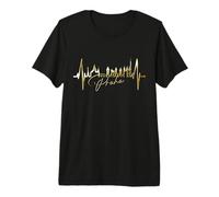 Praga Skyline Latido del Corazón República Checa Amo Praha Camiseta Premium