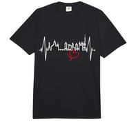 Praga Skyline Latido del Corazón República Checa Amo Praha Comfort Colors Adult Heavyweight T-Shirt