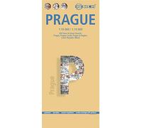 Praha. Prague. Map 1:10 000 / 1:15 000: Old Town & Lesser Quarter, Prague, Prague Castle, Prague & Region, Czech Republic (West) (Borch Map)