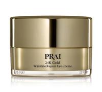 PRAI 24K Gold Wrinkle Repair Crema Contorno de Ojos 15ml - Fórmula Anti-Edad con Ácido Hialurónico, Vitaminas C y E - Infundida con Oro, reduce arrugas