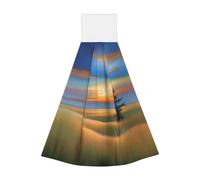 Prairie Horizons - Toallitas de mano de terciopelo coral, toallas colgantes para cocina, baño, camping, al aire libre y más, paños absorbentes