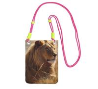 Prairie Lion - Bolso para teléfono celular para mujer, con correa para el hombro, color fucsia