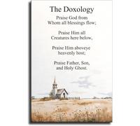 Praise God From Whom All Blessings Flow Poster Doxology Canvas Decor
