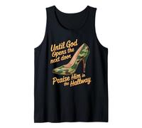 Praise God In Hallway Until He Opens Next Door - Camiseta sin Mangas