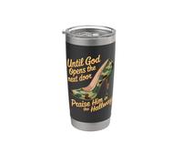 Praise God In Hallway Until He Opens Next Door - Vaso térmico de acero inoxidable de doble pared