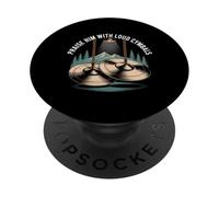Praise Him with Loud Cymbals Worship Church Drummer - PopSockets PopGrip Adhesivo