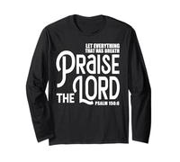 Praise The Lord Bible Verse Shirt Christian Jesus Shirts Manga Larga