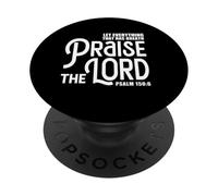 Praise The Lord Bible Verse Shirt Christian Jesus Shirts PopSockets PopGrip Adhesivo