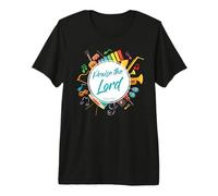 Praise The Lord - Psalm 150:6 Christian Church Worship Color Camiseta Premium