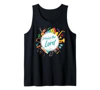 Praise The Lord - Psalm 150:6 Christian Church Worship Color Camiseta sin Mangas