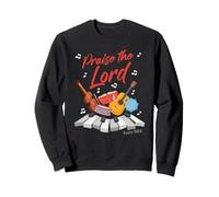 Praise The Lord - Psalm 150:6 Christian Church Worship Color Sudadera