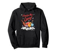 Praise The Lord - Psalm 150:6 Christian Church Worship Color Sudadera con Capucha