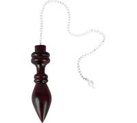 PRAJET CRYSTALS Péndulo egipcio de palisandro energizado, de madera para radiestesia Reiki y terapia de péndulo, péndulo de madera curativa