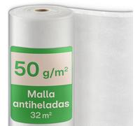 Praknu Manta de Malla Termica Antiheladas para Plantas en Rollo 50 g/m² - 20 m × 1,6 m - Resistente y Transpirable - Resiste a La Exposición UV
