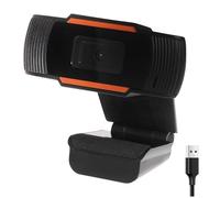 Praktica Cámara web USB HD con micrófono: reducción de ruido, montaje de monitor ajustable, video VoIP, cámara Plug & Play para PC de escritorio y portátil, compatible con Windows Mac Linux Zoom Skype