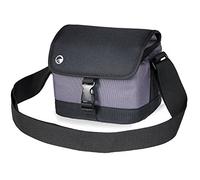 Praktica Funda para cámaras CSC compactas, Bridge, SLR y videocámaras, Color Negro y Gris, Compatible con EOS M50/R/RP/Ra, X-T200/X-S10, OM-D E-M5/E-M10, Lumix S5/G100, Alpha A6000/A6400, AZ252/422