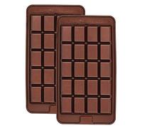 Pralinen- und Schokoladenförmchen "Tafel" 2-tlg