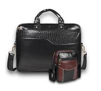 Pramadda Pure Luxury Elegante bolso bandolera de cuero para laptop, regalo de cumpleaños para hombres, regalo corporativo de Navidad para el festival Diwali, regalo corporativo para empleados del