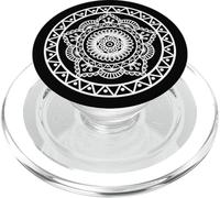 Prana Art Geometría Sagrada Vibración Yoga Mandala PopSockets PopGrip para MagSafe