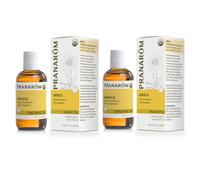 Pranarom - 2 paquete - Aceite de planta vrgenes de Arnica Virgen Certificada de Arnica Certificada del USDA - Botella de vidrio de 2 fl oz cada uno