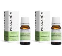 PRANARÔM Aceite Esencial Lavanda Verdadera - Sueño y Estrés - Aceite Esencial Quimiotipado HECT - 100% Puro y Natural - 10 ml (Paquete de 2)