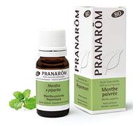 Pranarôm Aceite esencial Menta piperita Bio, 100% Quimiotipado, Mentha x piperita, respiración, digestión y salud intestinal, higiene bucal, energía y vitalidad, 10 ml