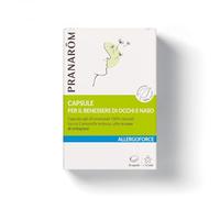 PRANAROM - Allergoforce - Cápsulas Confort Ojos y Nariz - Con Aceites Esenciales 100% Naturales que Incluyen el de Manzanilla Alemana - 30 cápsulas