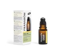 PRANAROM Aromaboost Focus Bio Roll-on - Concentración y Memoria - Acción Inmediata - Aceite Esencial Bio de Menta Piperita - 5 ml