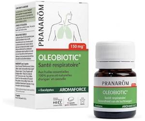 Pranarôm - AROMAFORCE OLEOBIOTIC - Salud del tracto respiratorio - Aceites esenciales 100% puros e integrales - 15 cápsulas
