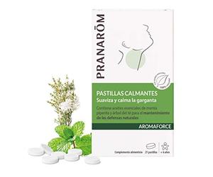 Pranarôm - Aromaforce - Pastillas Calmantes - Suaviza y Calma la Garganta - 21 Pastillas