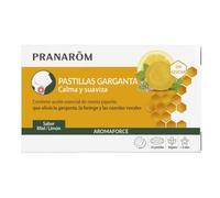 Pranarôm Aromaforce - Pastillas para la garganta, miel y limón - Calma y suaviza - 24 pastillas