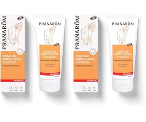PRANARÔM Aromalgic Gel Crema Articulaciones BIO - Aceites Esenciales HECT - Efecto Frío - Confort Diario para Músculos y Articulaciones - 100 ml (Paquete de 2)