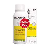 Pranarôm Aromapic - Spray Corporal Antimosquitos + Rolón para picaduras ecológico, con aceites esenciales biológicos