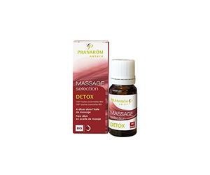 Pranarom - bio de aceite de masaje de desintoxicación - 10 ml de aceite esencial - refrescante masaje y assainissan